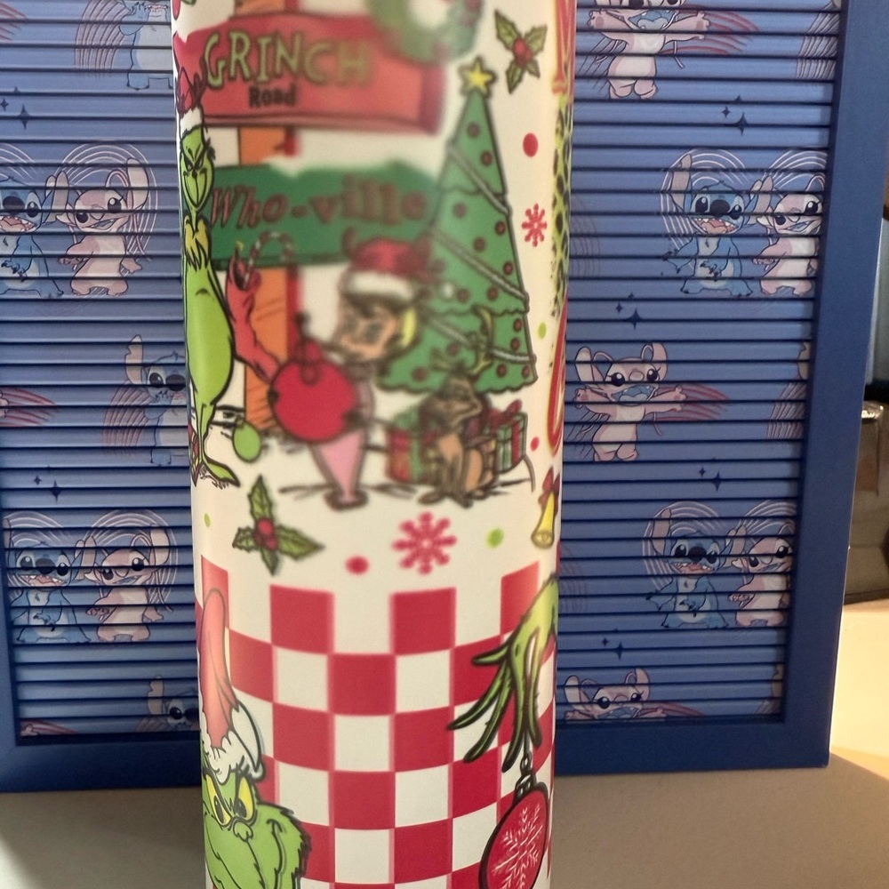 Merry Grinch Green and Red Party Tumbler - Picture 3 of 6